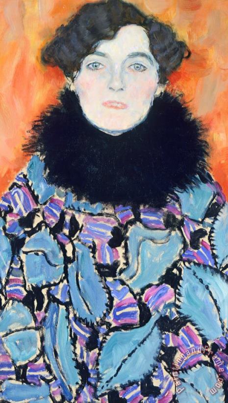 Portrait Of Johanna Staude painting - Gustav Klimt Portrait Of Johanna Staude Art Print