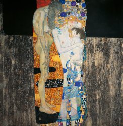 Gustav Klimt - The Three Ages Of Woman painting
