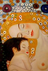 Gustav Klimt Three Ages of Woman Mother And Child (detail Ii)