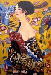 Gustav Klimt Woman with Fan Ii