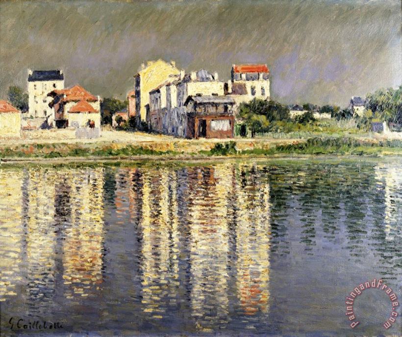 Gustave Caillebotte Bord De Seine a Argenteuil Art Painting