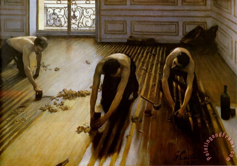 Gustave Caillebotte Floor Strippers Art Print