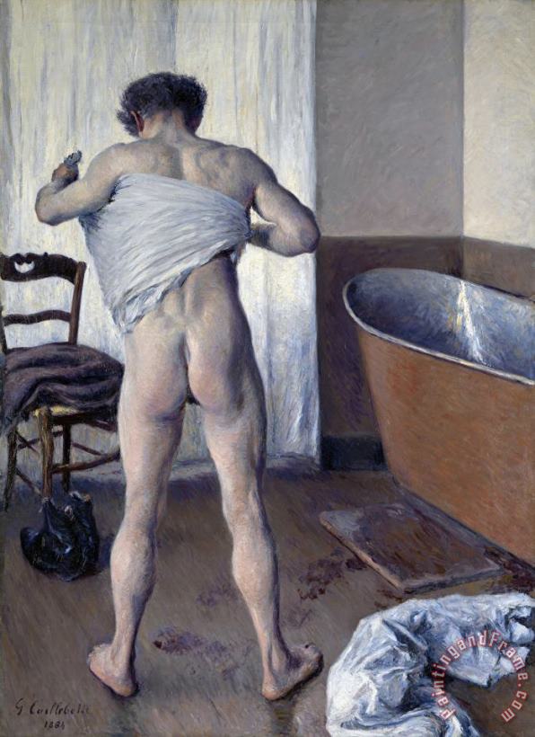 Gustave Caillebotte Gustave Caillebotte Man at His Bath.jpg Art Painting