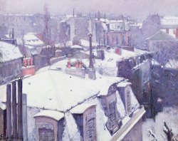 Gustave Caillebotte Roofs under Snow