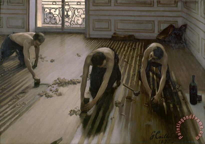 The Floor Planers painting - Gustave Caillebotte The Floor Planers Art Print