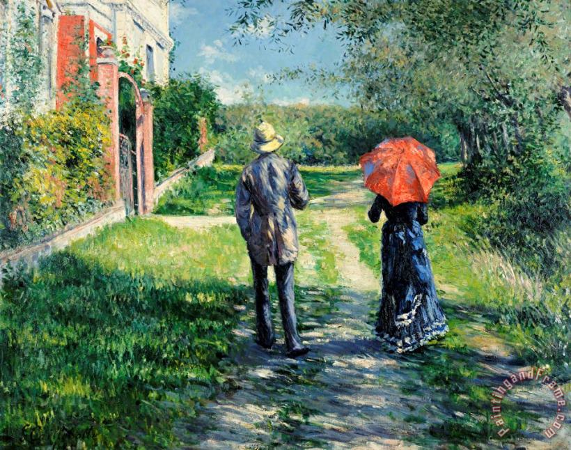 Gustave Caillebotte The Path Uphil Art Painting