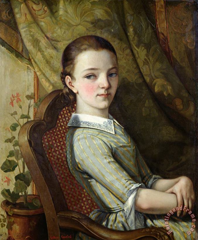 Juliette Courbet (1831 1915) painting - Gustave Courbet Juliette Courbet (1831 1915) Art Print