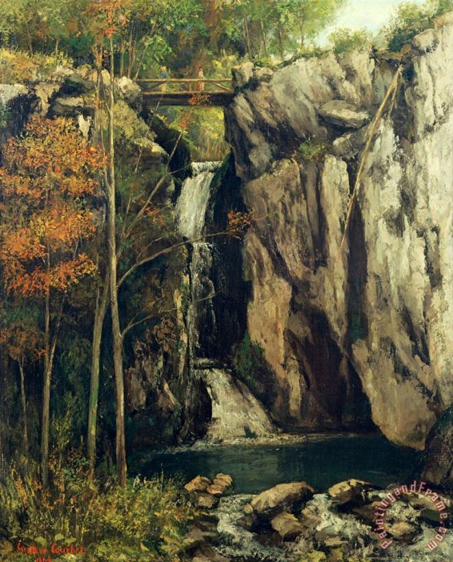 The Chasm at Conches painting - Gustave Courbet The Chasm at Conches Art Print