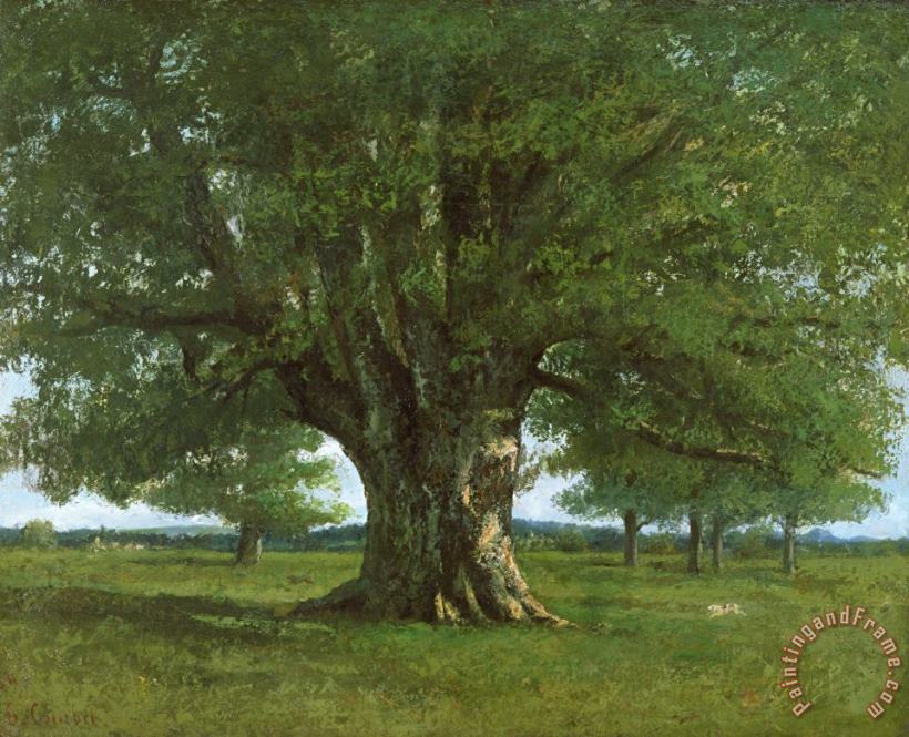 The Oak of Flagey painting - Gustave Courbet The Oak of Flagey Art Print