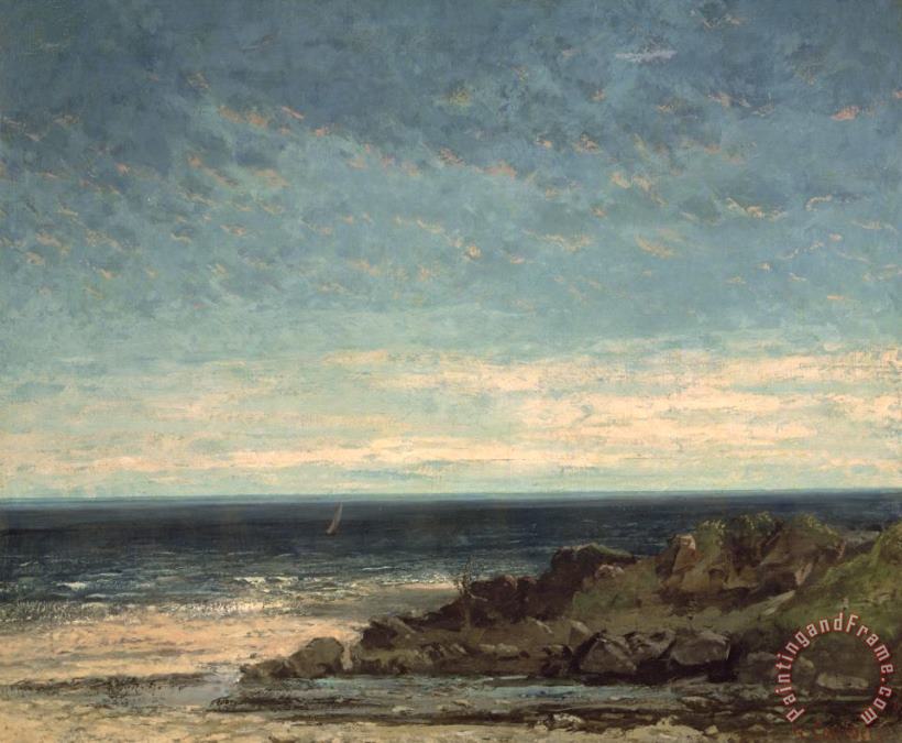 Gustave Courbet The Sea Art Painting