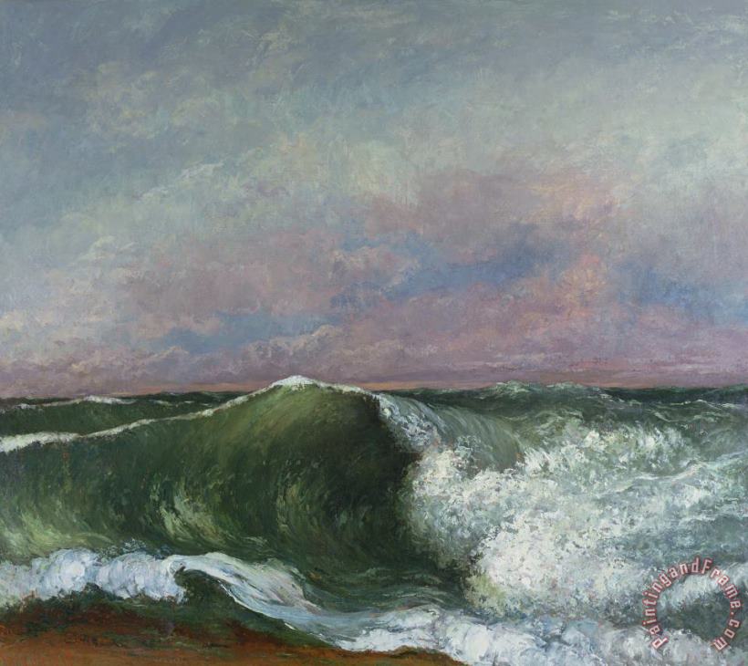 Gustave Courbet The Wave Art Painting