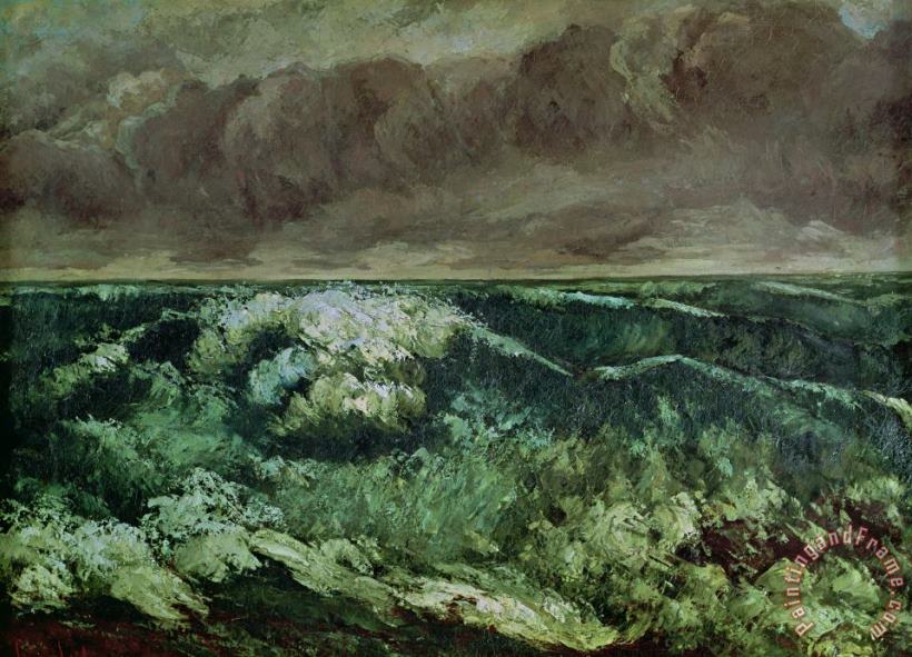 Gustave Courbet The Wave Art Print