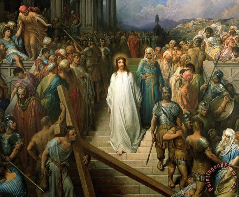 Gustave Dore Christ Leaves his Trial Art Painting