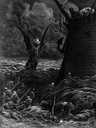 Gustave Dore Death-fires Dancing Around The Becalmed Ship