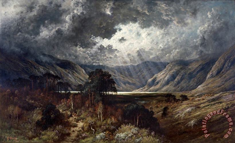 Loch Lomond painting - Gustave Dore Loch Lomond Art Print