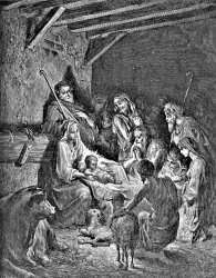 Gustave Dore Nativity Bible Illustration Engraving