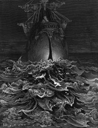 Gustave Dore The Mariner Gazes On The Ocean And Laments His Survival While All His Fellow Sailors Have Died