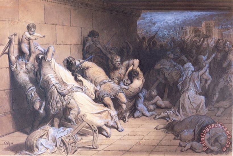 The Martyrdom of The Holy Innocents painting - Gustave Dore The Martyrdom of The Holy Innocents Art Print