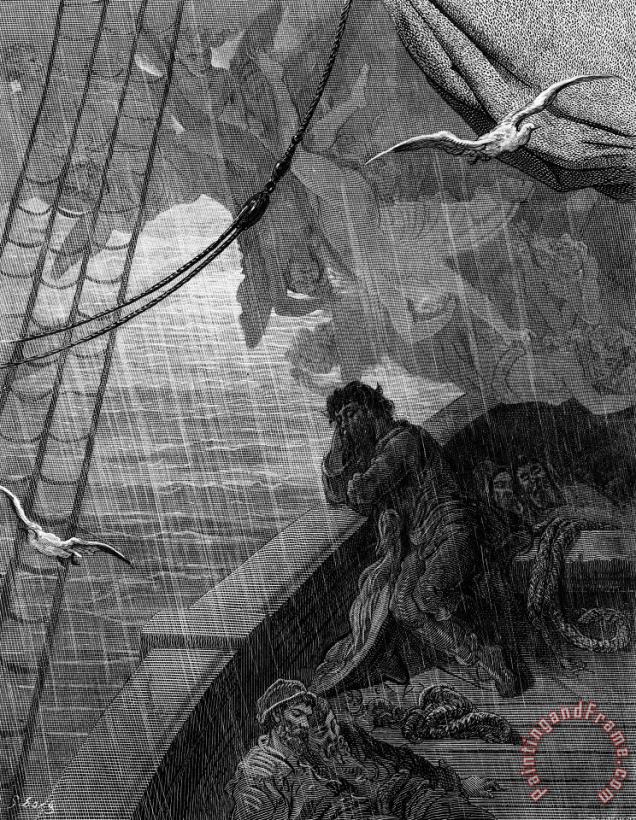 Gustave Dore The Rain Begins To Fall Art Print