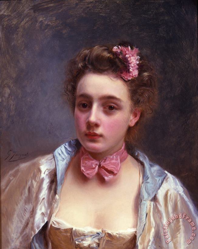 Gustave Jean Jacquet Dressed for The Ball Art Painting