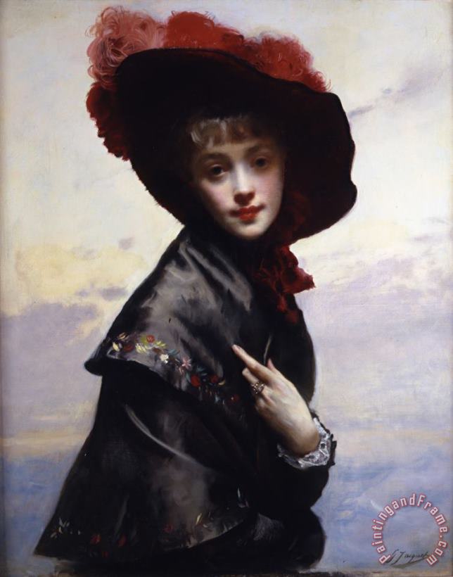 Gustave Jean Jacquet The Coquette Art Painting