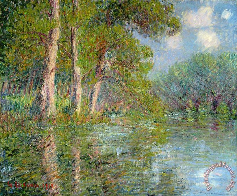 A Bend in the Eure painting - Gustave Loiseau A Bend in the Eure Art Print