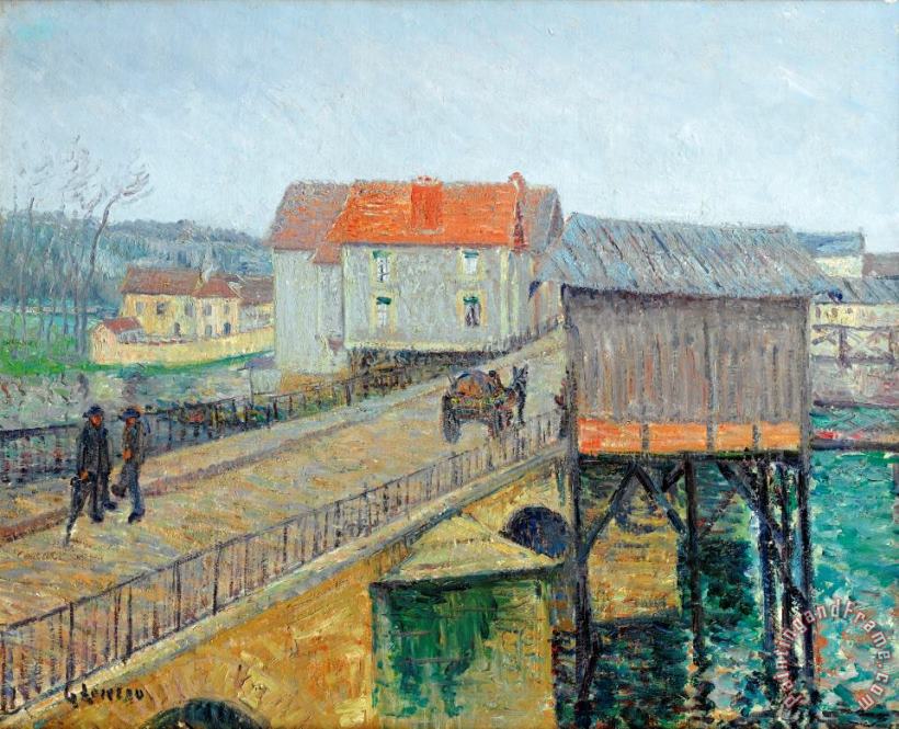 Le Pont a Moret Sur Loing painting - Gustave Loiseau Le Pont a Moret Sur Loing Art Print