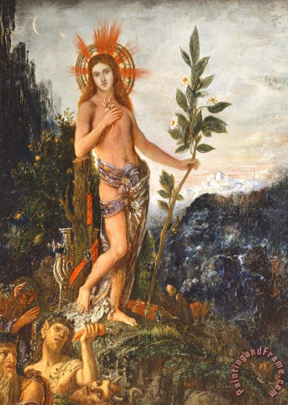 Gustave Moreau Apollo Receiving The Shepherds Offerings Art Painting