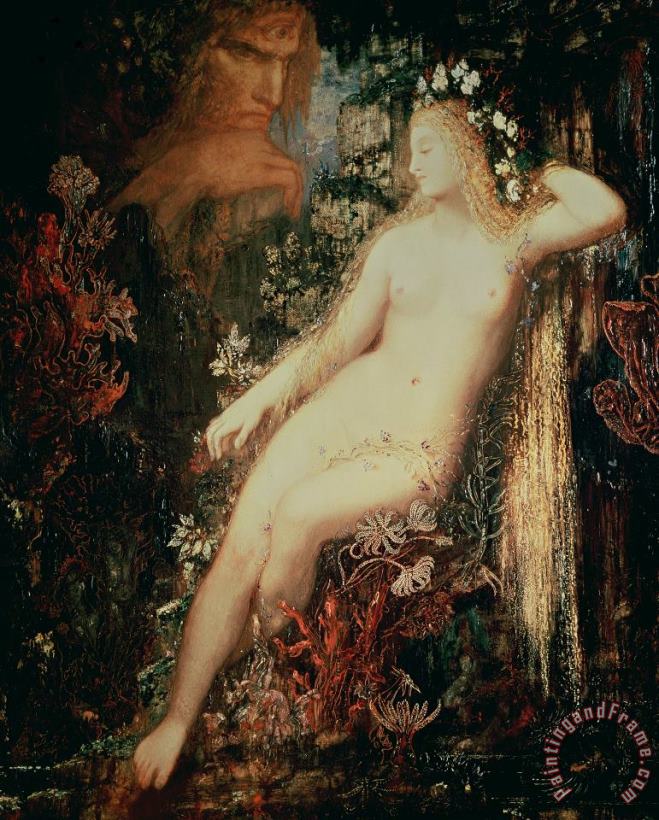 Galatea painting - Gustave Moreau Galatea Art Print