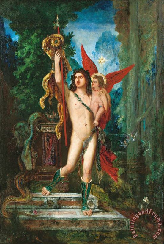 Jason And Eros painting - Gustave Moreau Jason And Eros Art Print