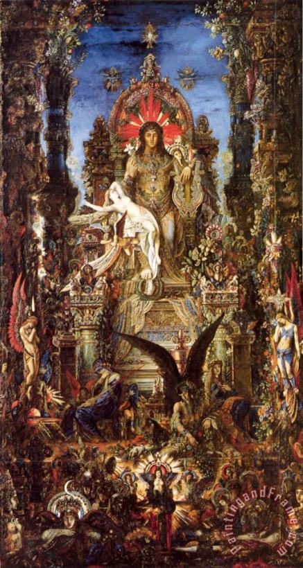 Gustave Moreau Jupiter And Semele Art Print