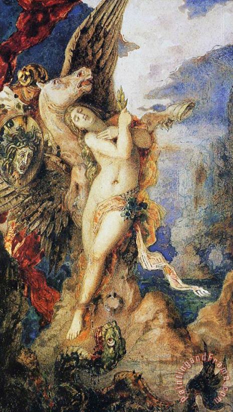 Gustave Moreau Perseus And Andromeda Art Painting
