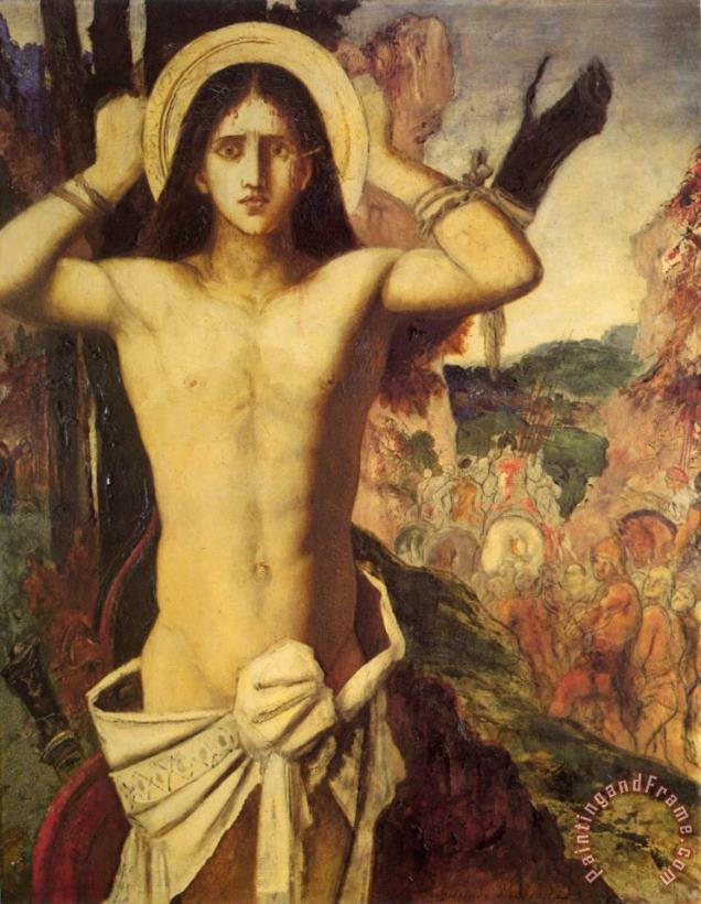 Saint Sebastian painting - Gustave Moreau Saint Sebastian Art Print