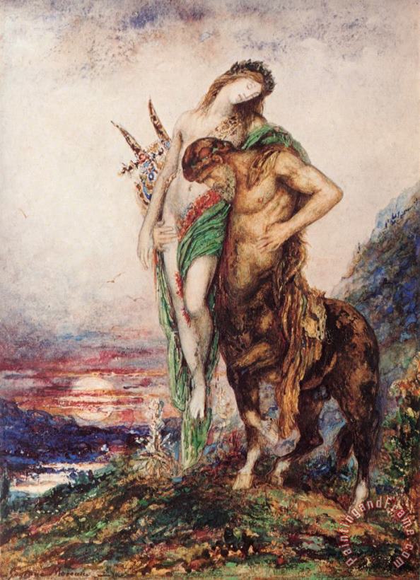 Gustave Moreau The Dead Poet Borne by a Centaur Art Print