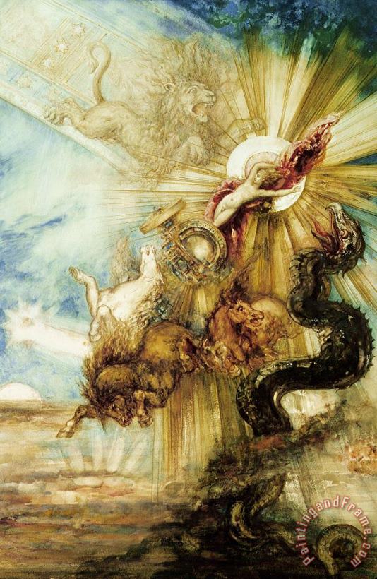 The Fall Of Phaethon painting - Gustave Moreau The Fall Of Phaethon Art Print