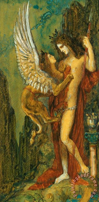 The Sphinx painting - Gustave Moreau The Sphinx Art Print