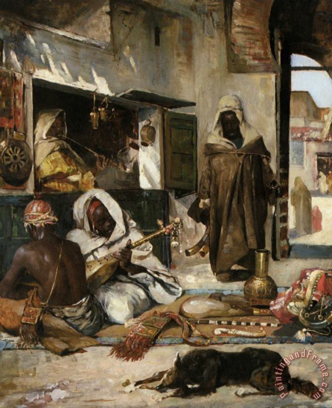 Gyula Tornai An Arms Merchant in Tangiers Art Print
