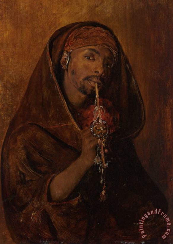 Gyula Tornai The Moorish Smoker Art Painting