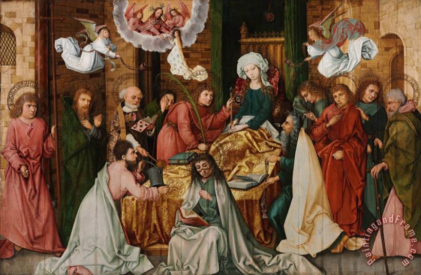 H. d. A Holbein The Dormition of The Virgin Art Painting