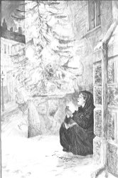 Han Tegner Little Match Girl Illustration Hans Andersen