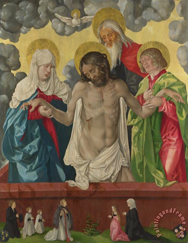 The Trinity And Mystic Pieta painting - Hans Baldung Grien The Trinity And Mystic Pieta Art Print