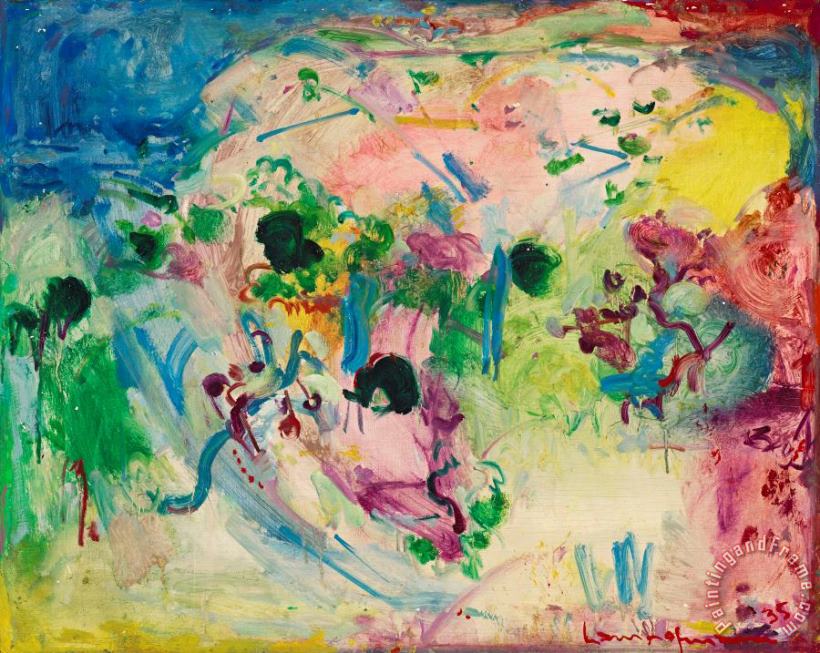 Untitled (landscape), 1935 painting - Hans Hofmann Untitled (landscape), 1935 Art Print
