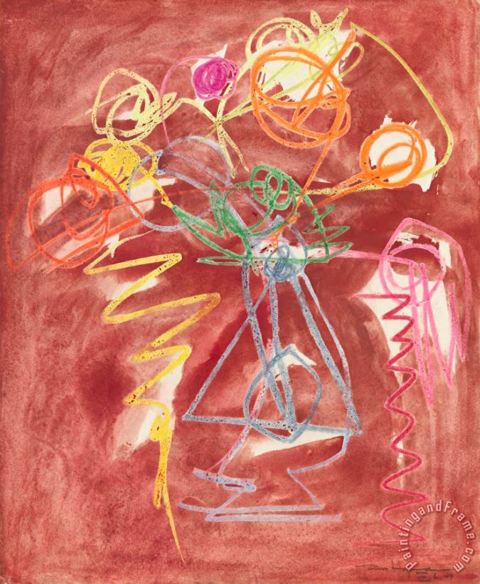Untitled, 1944 painting - Hans Hofmann Untitled, 1944 Art Print Untitled, 1944 painting - Hans Hofmann Untitled, 1944 Art Print