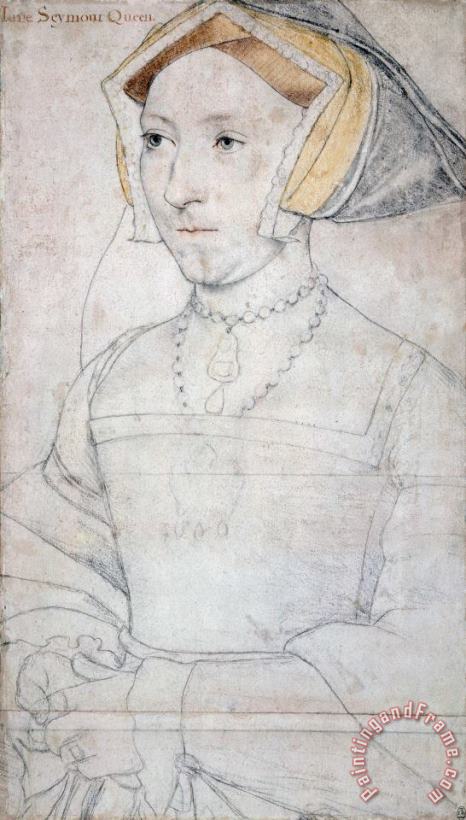 Portrait of Queen Jane Seymour painting - Hans Holbein the Younger Portrait of Queen Jane Seymour Art Print