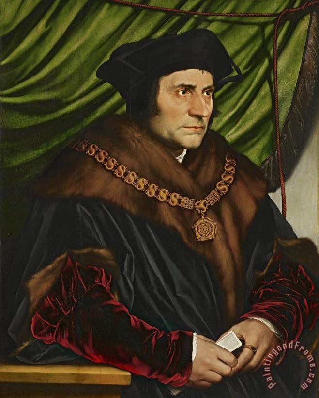 Hans Holbein the Younger Sir Thomas More Art Print
