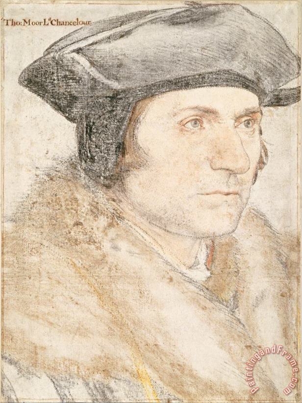 Hans Holbein the Younger Sir Thomas More (1478 1535) Art Print
