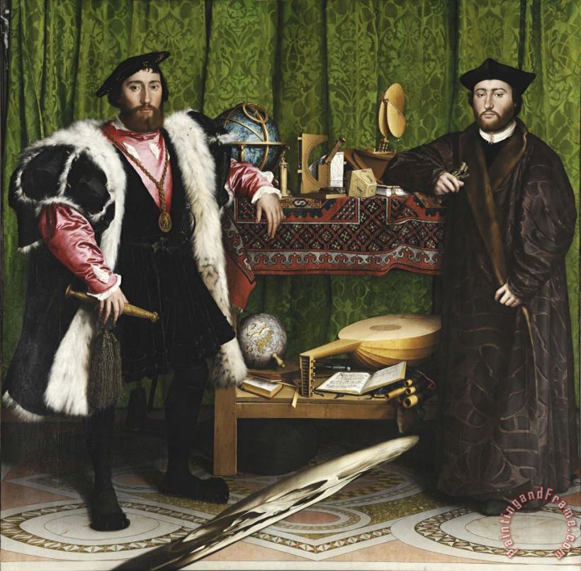 Hans Holbein the Younger The Ambassadors Art Painting
