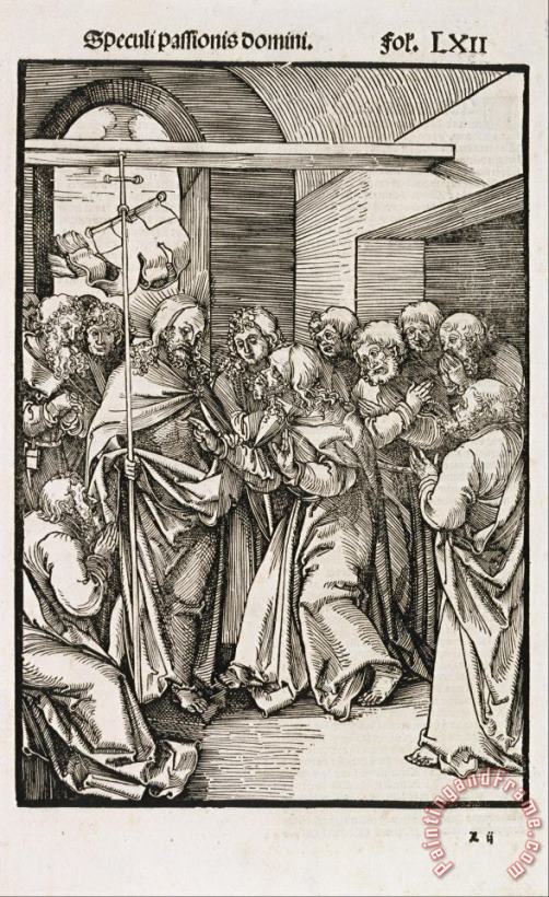 Hans Leonhard Schaufelein Thomas Doubting Christ's Wounds Art Print