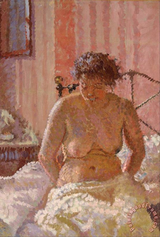 Nude in an Interior painting - Harold Gilman Nude in an Interior Art Print