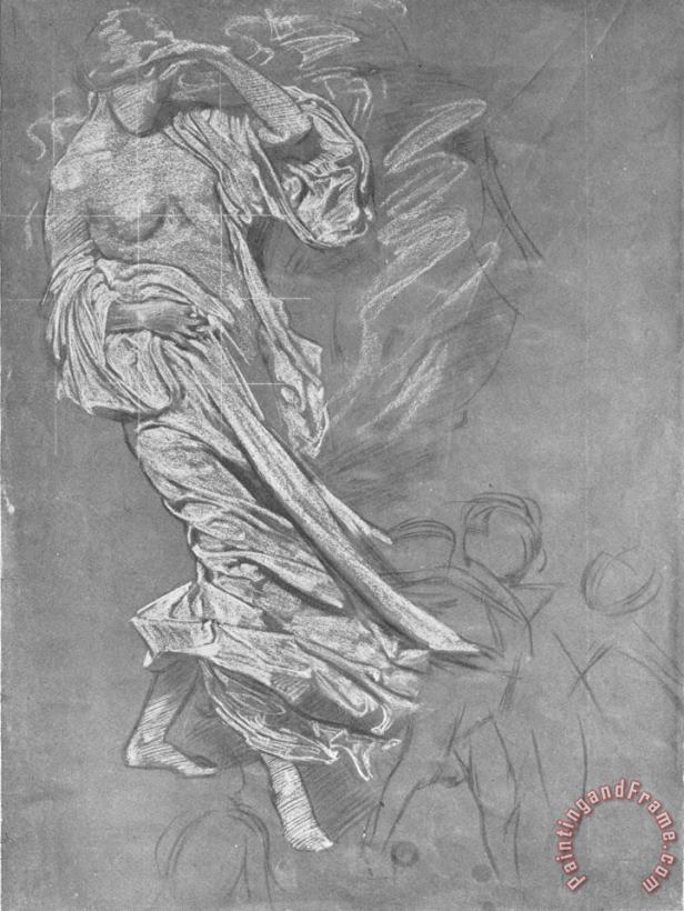 Harold Speed Study of a Draped Woman Art Painting